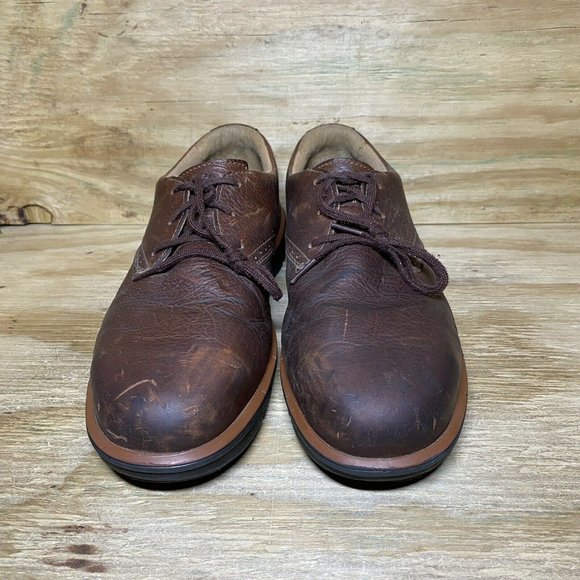 Timberland Pro Steel Toe Shoes Mens 10.5 Brown Leather Work Oxfords main image 5